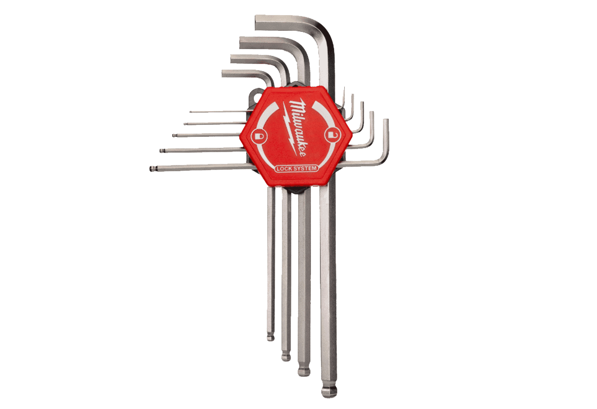 Milwaukee 9 pcs 1.5mm - 10mm Ball End Hex Key Set