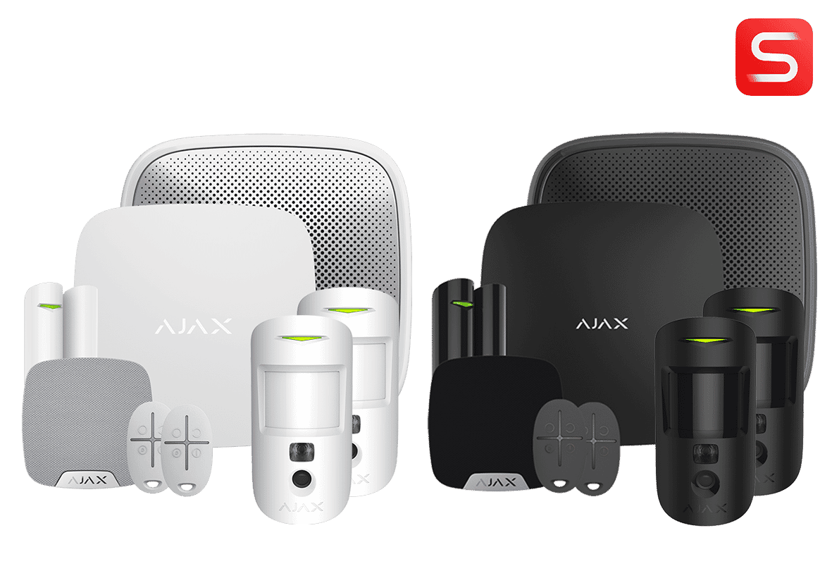 Ajax Kit 11 S (Hub2P+2MCS+DPS+2SC+SS+HSS) 90782 Black Wireless Alarm Kit