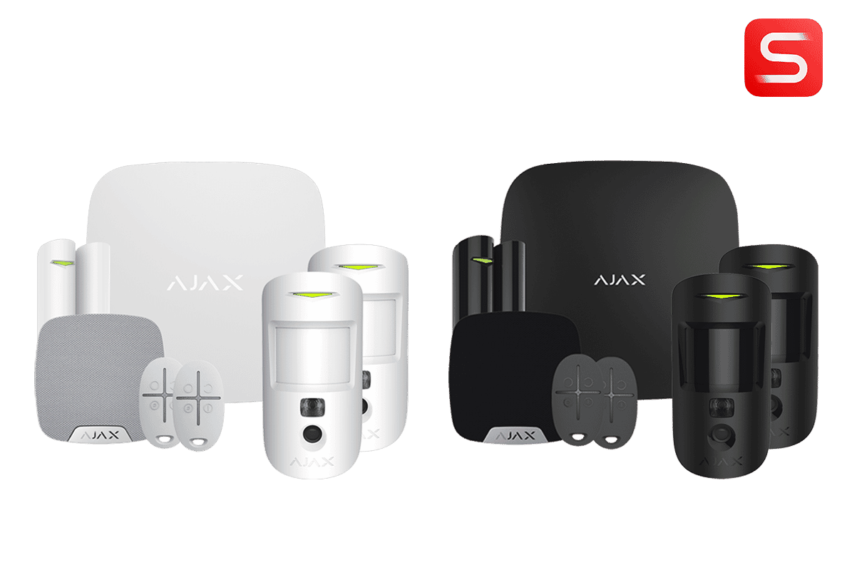 Ajax Kit 13 S (Hub2P+2MCS+DPS+2SC+HSS) 90786 Black Wireless Alarm Kit