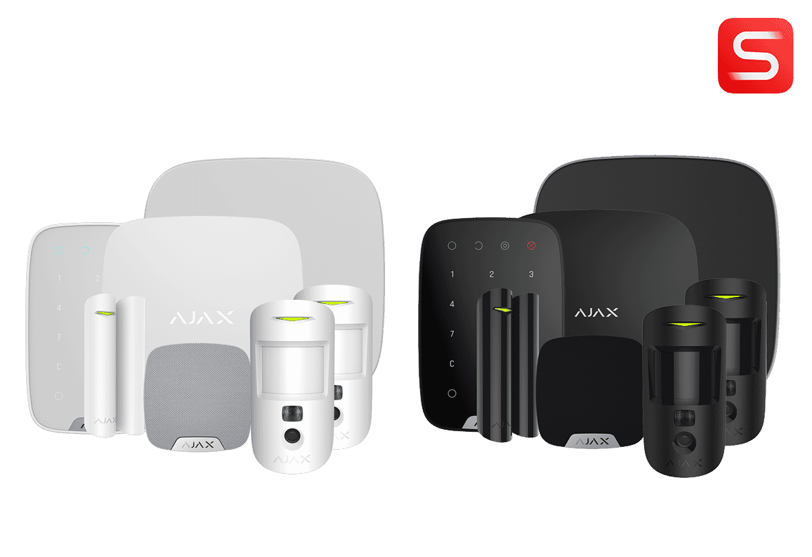 Ajax Kit 15 S (Hub2P+2MCS+DPS+KPPS+SSDD+HSS) 90790 Black Wireless Alarm Kit