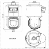 Hikvision DS-2SF8C442MXG-ELW/26 TandemVu 8-inch Panoramic 4 MP 42X Speed Dome Hikvision DS-2SF8C442MXG-ELW/26 TandemVu 8-inch Panoramic 4 MP 42X Speed Dome