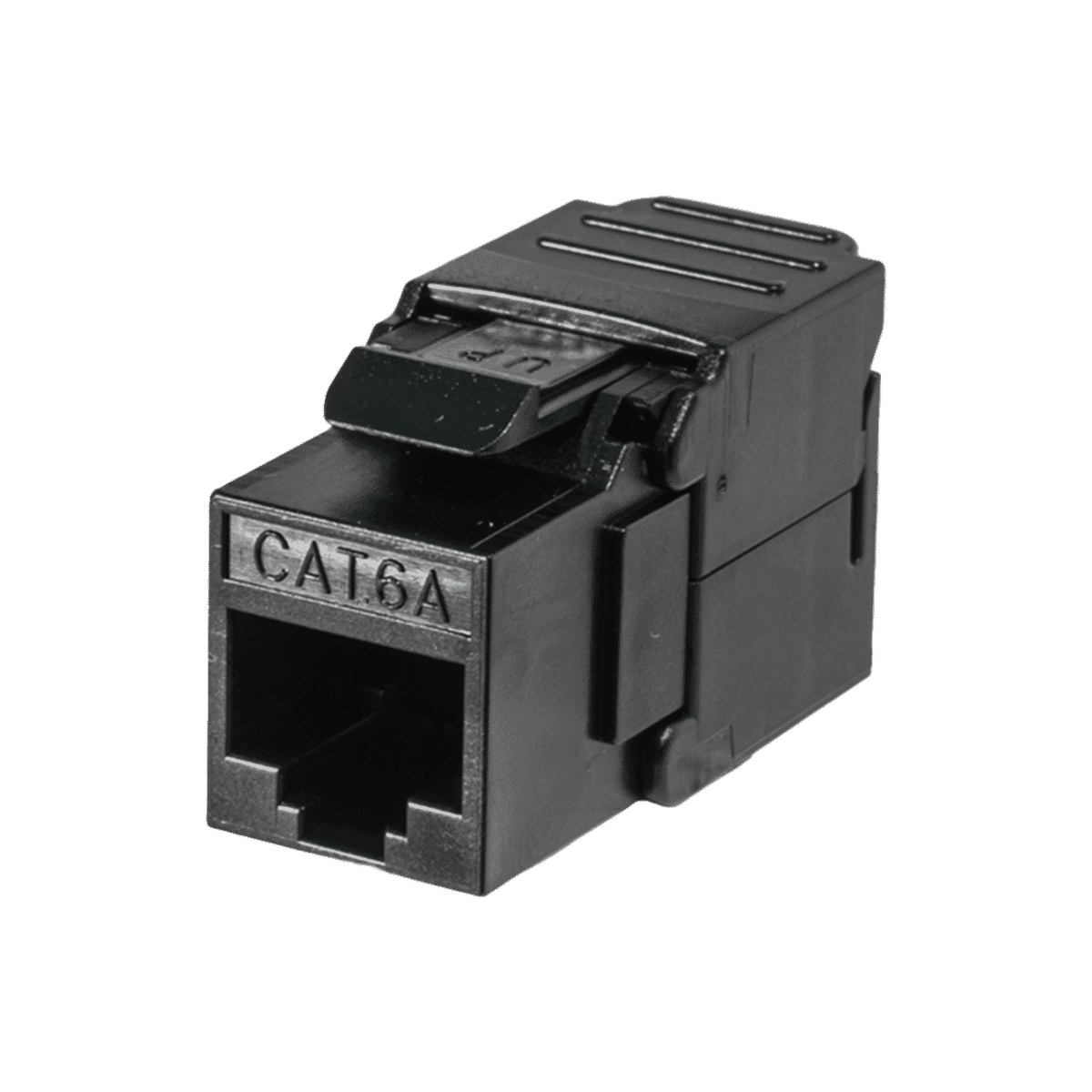 TUK Cat 6A UTP Toolless Unshielded Keystone Socket - Black