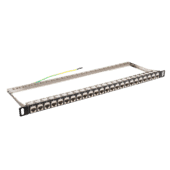 TUK Cat 6A 24 Port 0.5U STP Coupler Panel TUK Cat 6A 24 Port 0.5U STP Coupler Panel