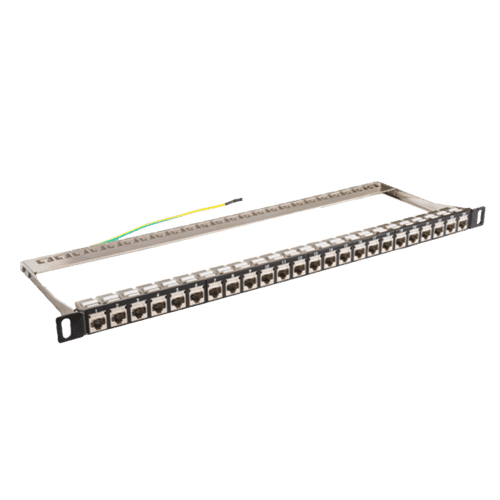 TUK Cat 6A 24 Port 0.5U STP Coupler Panel