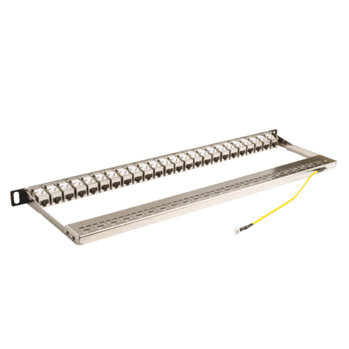 TUK Cat6A 24 Port 0.5U STP Coupler Panel