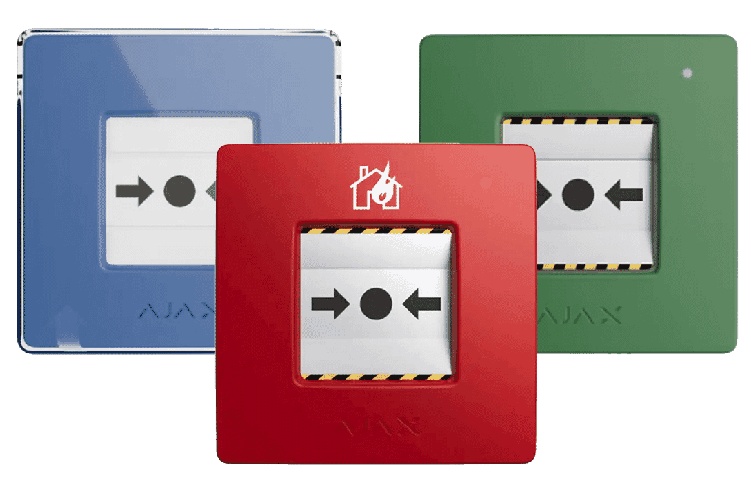 Ajax Wireless Wall-mounted Button for Manual Fire Alarm Activation