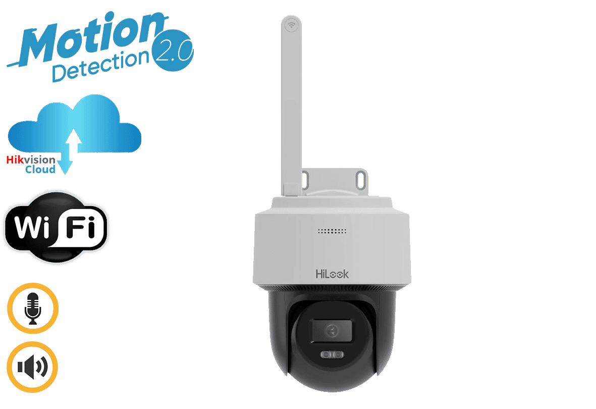 HiLook PTZ-N2C400I-W(W)(2.8mm) 4MP IR WI-FI PT Network Camera