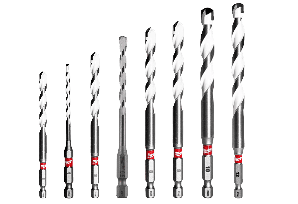 Milwaukee TCT Multi Material Hex Fit Drill Bits