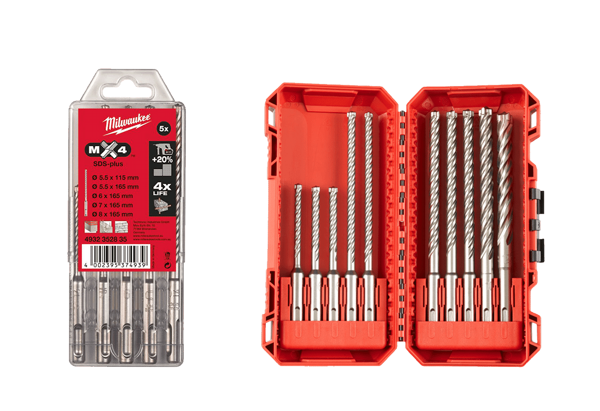 Milwaukee SDS+ MX4 Drill Bit Sets