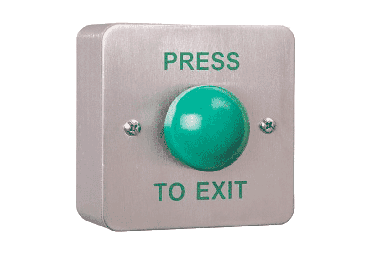 RGL MEXT-EBGB/PTE - Press to Exit - S/Steel Surface Button - 85x85x35/63mm