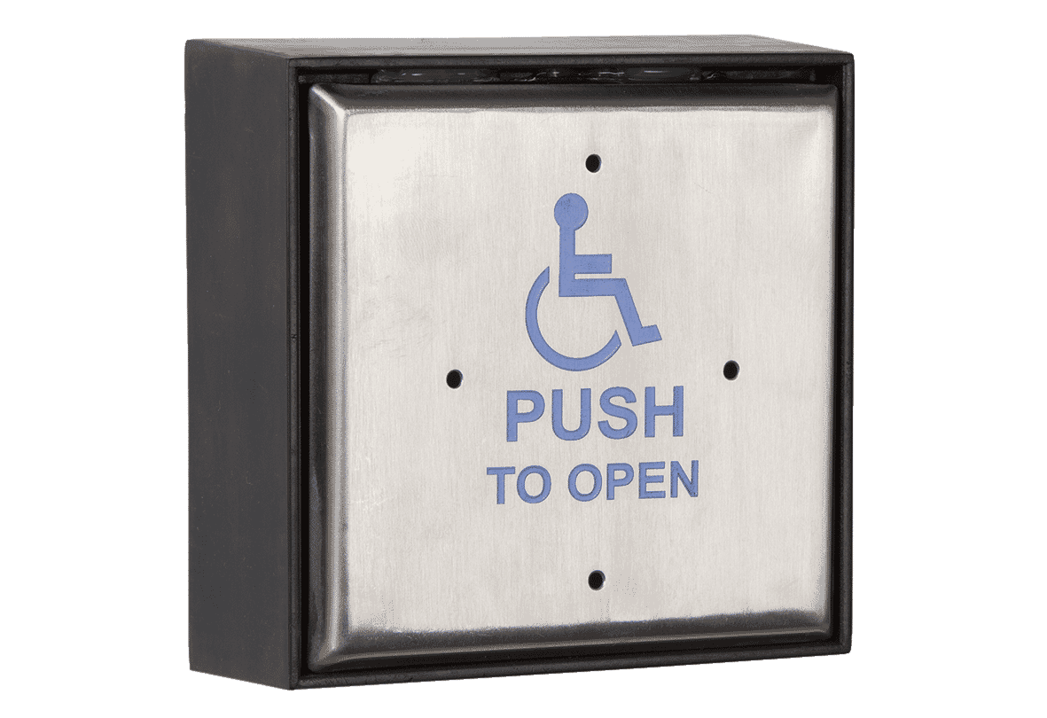 RGL EBLPP04 - DDA Button - Push to Open - Stainless Steel - Surface Mount