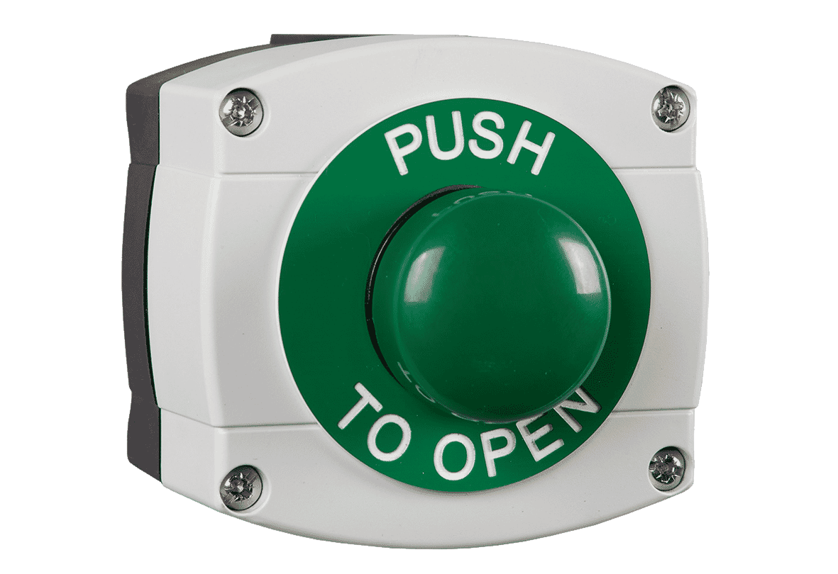 RGL WP66-G-GB/PTO IP66 Rated - Push To Open Button - Surface Mounted