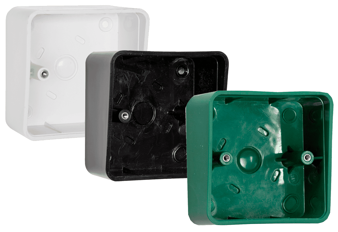RGL Hooded Back Boxes  85 x 85 x 50/40mm