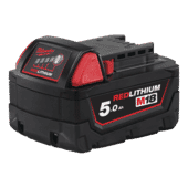 Milwaukee M18B5 Li-ion Battery Pack 5.0AH Milwaukee M18B5 Li-ion Battery Pack 5.0AH