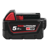 Milwaukee M18B5 Li-ion Battery Pack 5.0AH Milwaukee M18B5 Li-ion Battery Pack 5.0AH