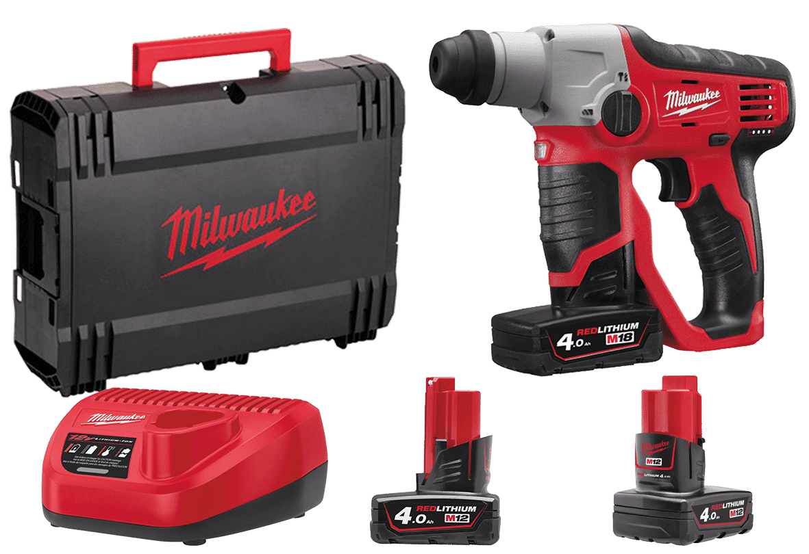 Milwaukee M12H-402C BTY Rotary Hammer Drill GB2