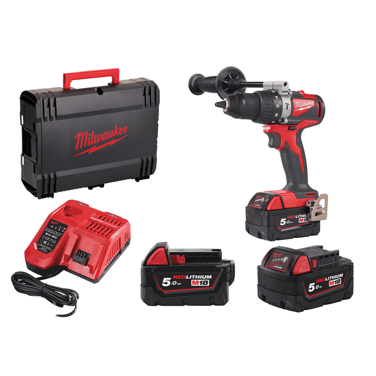 Perceuse visseuse 18V (2x4,0 Ah) M18 BLDD2-402X - MILWAUKEE 4933464559 Perceuse visseuse 18V (2x4,0 Ah) M18 BLDD2-402X - MILWAUKEE 4933464559