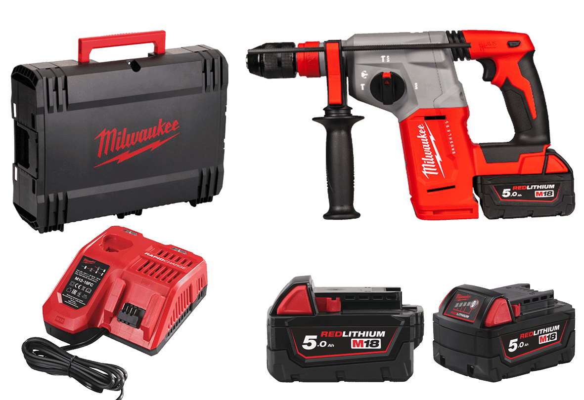 Milwaukee M18BLHX-501X SDS+ 26MM Hammer Drill GB2
