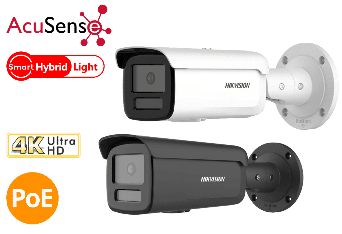 Hikvision DS-2CD2T87G2H-LI 8MP 4K Hybrid ColorVu and IR Acusense Bullet