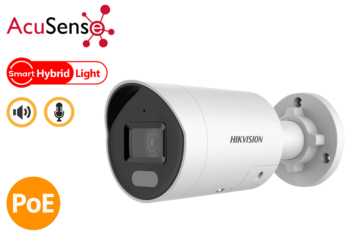 Hikvision DS-2CD2047G2H-LIU/SL(2.8mm)(eF) 4MP ColorVu-Hybrid Bullet Camera 2.8mm
