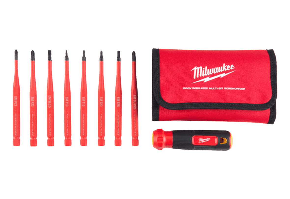 Milwaukee Insulated 1000v 8 in 1 Precision Multi-Bit Screwdriver Set