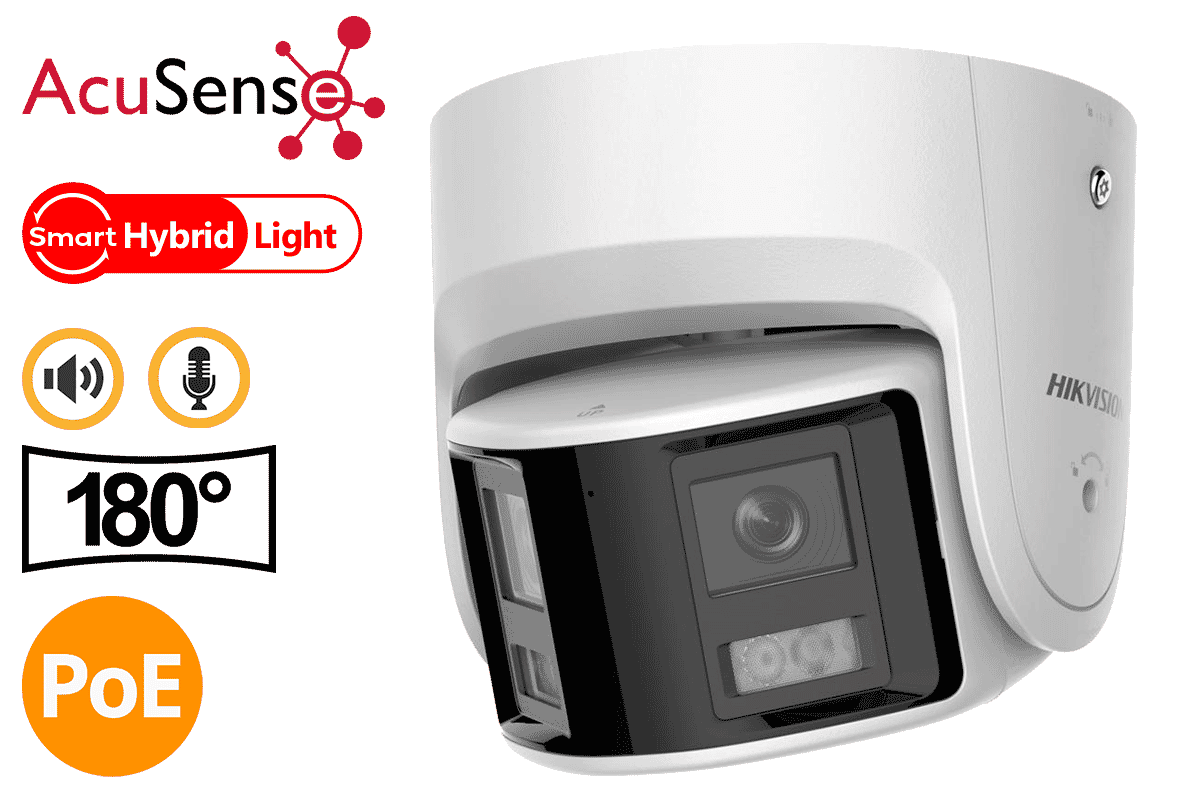 Hikvision DS-2CD2366G2P-ISU/SL(2.8mm) 6MP 180° Panoramic Colorvu-Hyrbid Turret