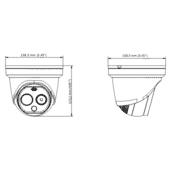 Hikvision DS-2TD1217-3/QA Thermal & Optical Bi-Spectrum Turret Camera 4mm Hikvision DS-2TD1217-3/QA Thermal & Optical Bi-Spectrum Turret Camera 4mm