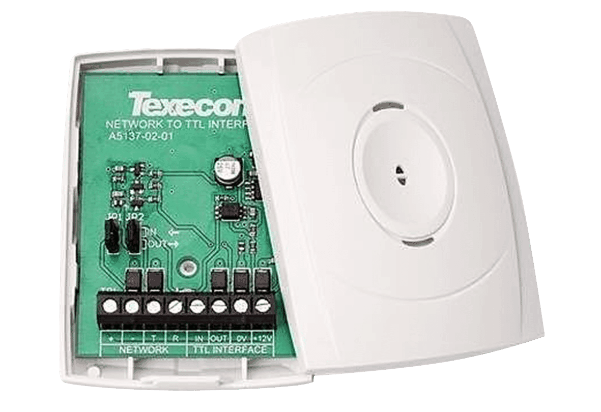 Texecom JAK-0001 Premier Elite Network to Fibre Optic TTL Converter