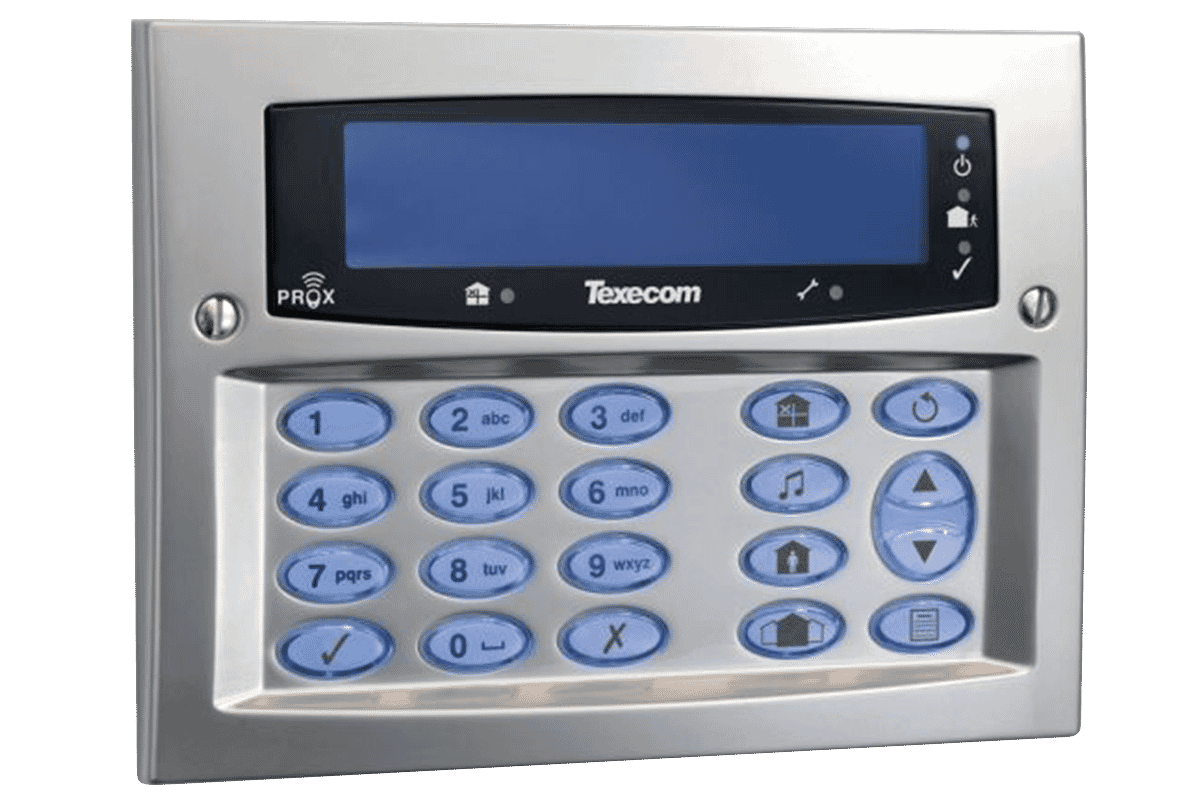Texecom DBD-0129 Premier Elite SMK Satin Chrome Keypad