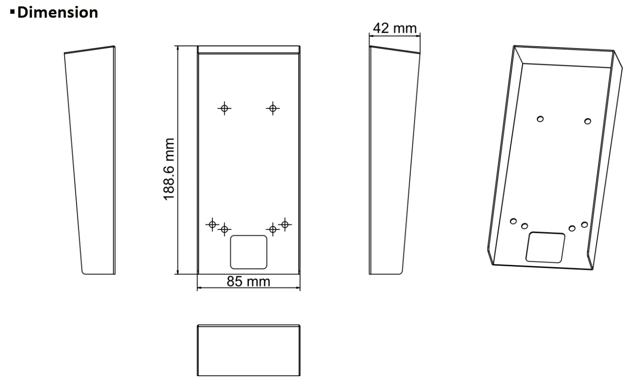 Hikvision DS-KAB502-S1 Wall Mounting Bracket