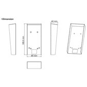 Hikvision DS-KAB502-S1 Wall Mounting Bracket Hikvision DS-KAB502-S1 Wall Mounting Bracket