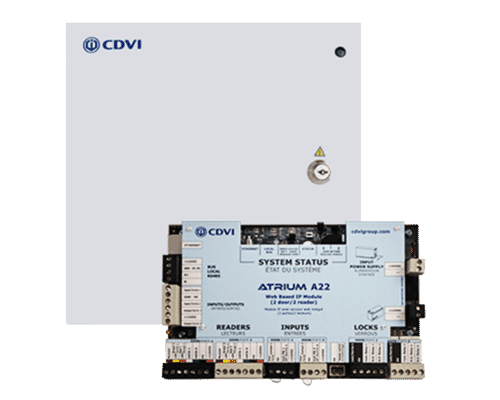 CDVI A22 ATRIUM 2-door Controller Expander in Metal Case | Connectec.uk