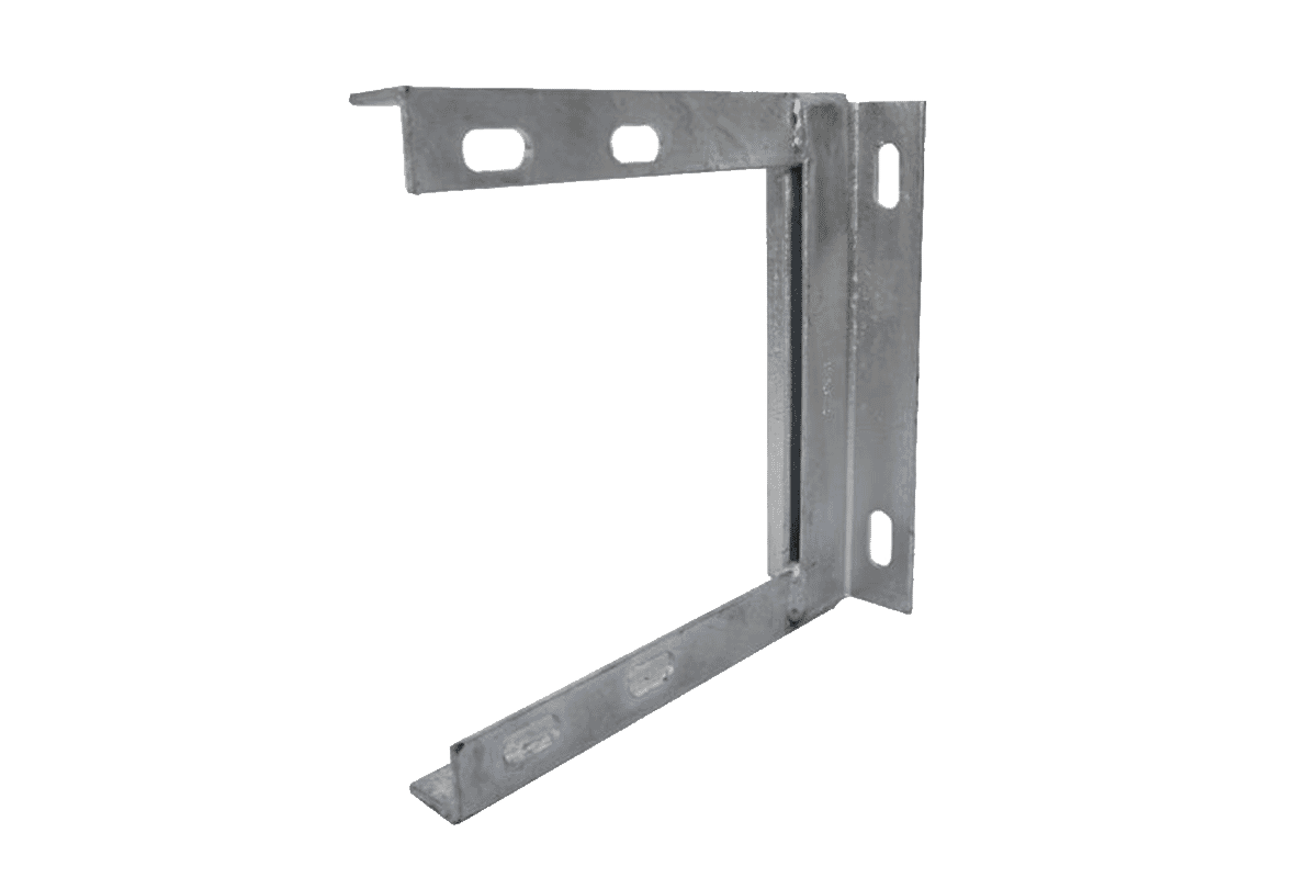 9 x 9 Inch Galvanised Standoff Aerial Pole Wall Bracket
