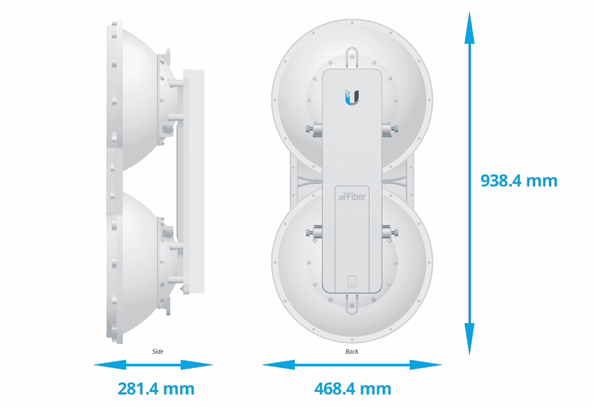 Ubiquiti UISP airFiber 5 GHz Mid-Band Long-Range High-Speed Bridge