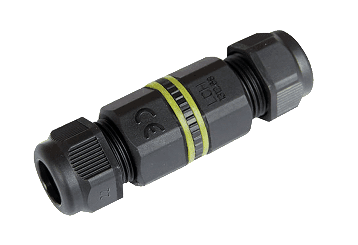 3 Pole inline 16A Mains Cable IP68 Straight Connector Joint