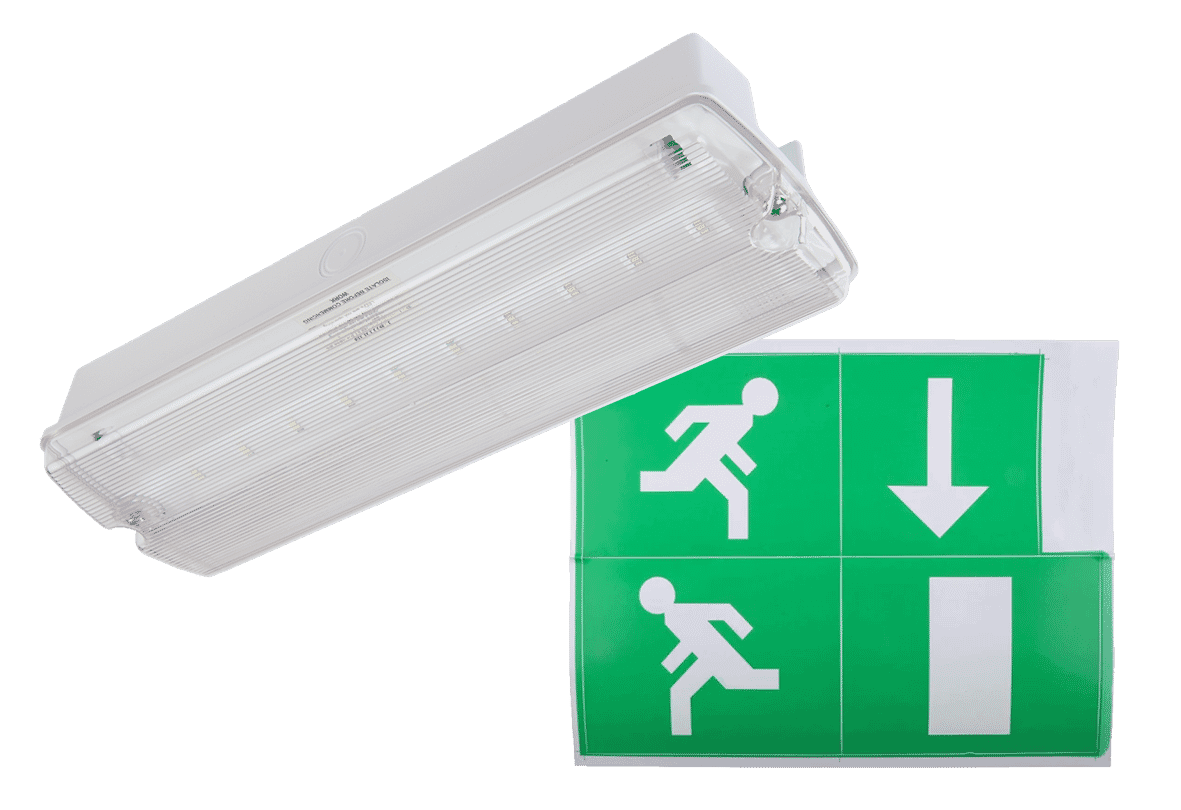 Diamond 4W LED Bulkhead Maintained Emergency Light IP65