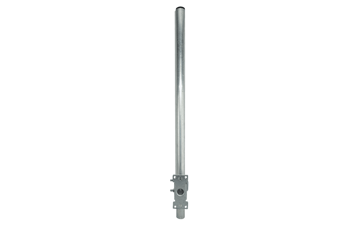 24 Inch Straight Aluminium Pole / Mast with Wall Bracket