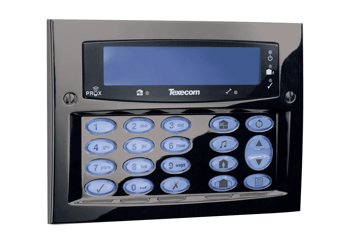 Texecom DBD-0125 Premier Elite Gunmetal Grey FMK Flush Mount LCD Keypad