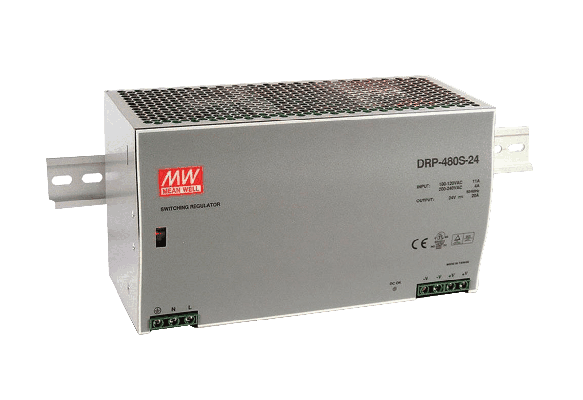 Mean Well 48V 480W Dinrail Mounted Industrial Power Supply Connectec.uk