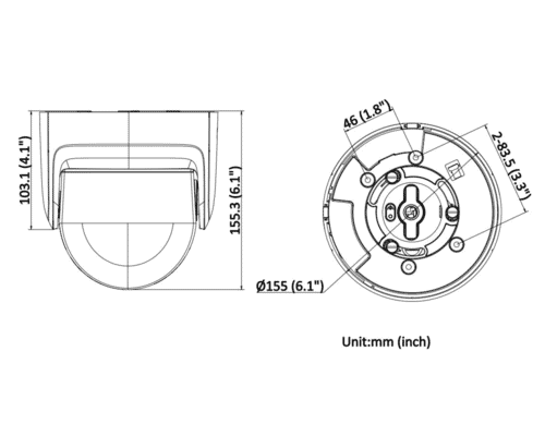 Hikvision DS-2CD2387G2P-LSU/SL 8MP 180° Panoramic Colorvu Turret