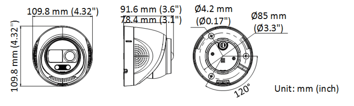 Hikvision DS-2CE72KF3T-PIRXO 5MP 3K TVI Colorvu Turret PIR/Siren 2.8mm