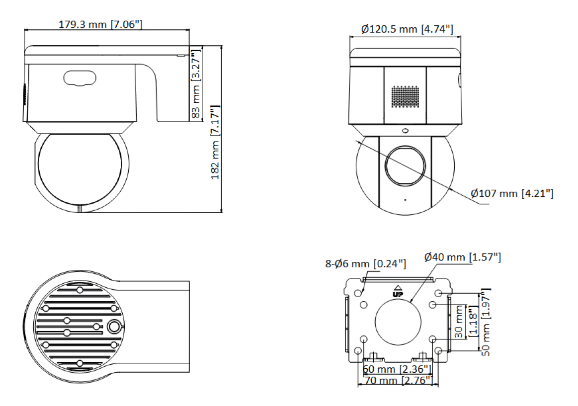 Hikvision DS-2DE3A404IW-DE/W 2.8-12mm 4MP IP WIFI PTZ Camera 4X Zoom