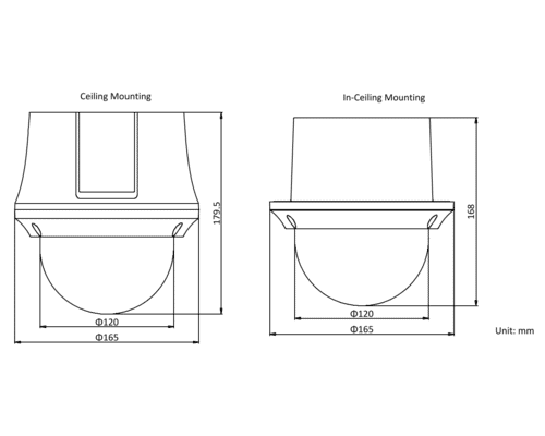 Hikvision DS-2DE4425W-DE3(S6) 4MP IP Flush or Ceiling Mounted PTZ  25x Zoom