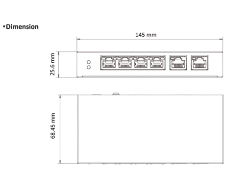 Hikvision DS-3E1106HP-EI 4+2 Port 100Mbps Smart Managed PoE+ Switch