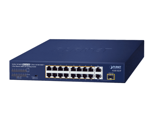 Planet FGSD-1821P 16+2 Port PoE 802.3at 185W Network Switch