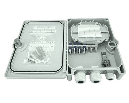 16 Way (8 Duplex) LC Singlemode Fibre Optic IP65 Breakout Box