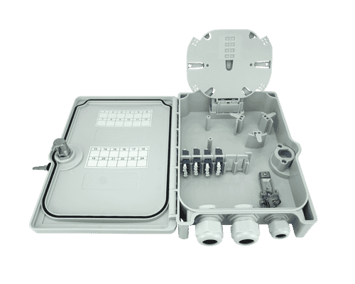 16 Way (8 Duplex) LC Singlemode Fibre Optic IP65 Breakout Box