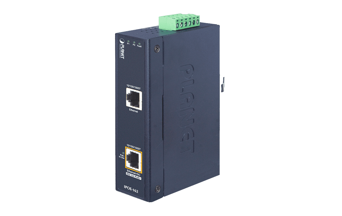 Planet IPOE-162  Industrial 802.3at (30W) High Power PoE  Injector
