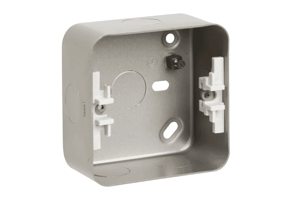 Deta Vimark Metalclad Single Gang Surface Mount Back Box