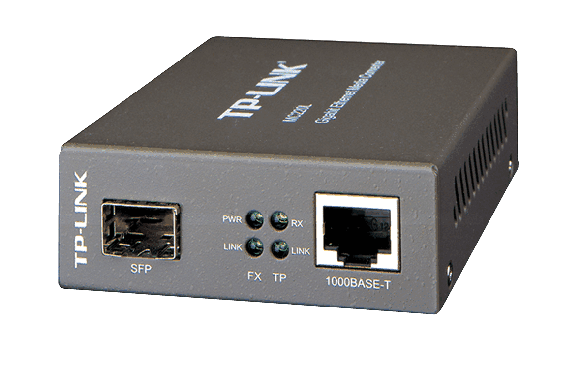 TP-LINK MC220L Fiber Optic Media Converter with SFP Slot 1000Mbit/s